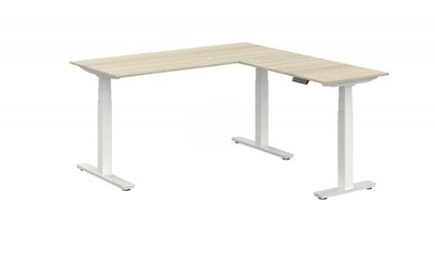 Pro Zit-Sta hoekbureau 65-130cm elektrisch verstelbaar